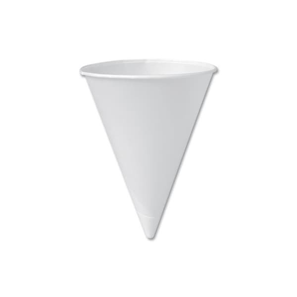 Dart Bare Treated Paper Cone Water Cups, 6 Oz, White, 25PK 6RBU - main